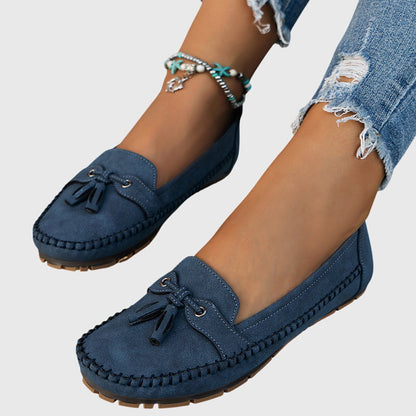 Bequeme Damen Mokassins aus Velours – Leichte Slip-On Schuhe für Alltag & Freizeit