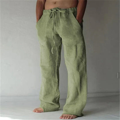 René - Weite Leinenhose für Herren