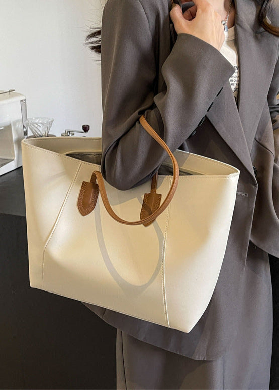 Ambrilys - Großer Klassischer Vegan-Leder Shopper für Frauen