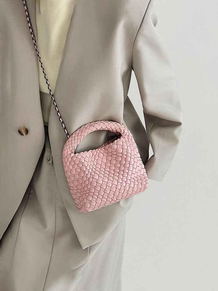 Geflochtene Mini Schultertasche für Damen – Elegante Crossbody Bag im modernen Look