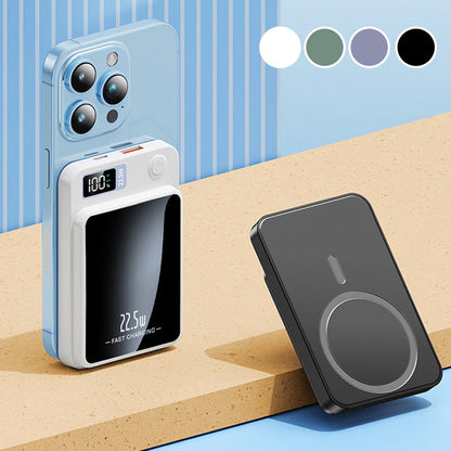 Magnetische Powerbank 10000mAh mit Display & 22,5W Schnellladung – Kabelloses Ladegerät für iPhone