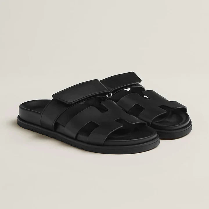 Elegante Slip-On Sandalen für Damen mit verstellbarem Riemen – Bequem, Modern & Vielseitig