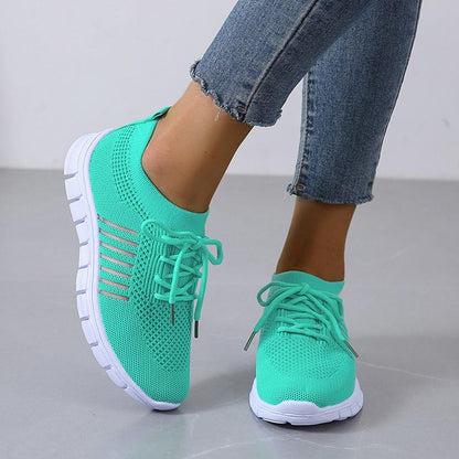 Atmungsaktive Damen Sneaker mit Memory-Sohle – Leichte Mesh Turnschuhe für Alltag & Komfort