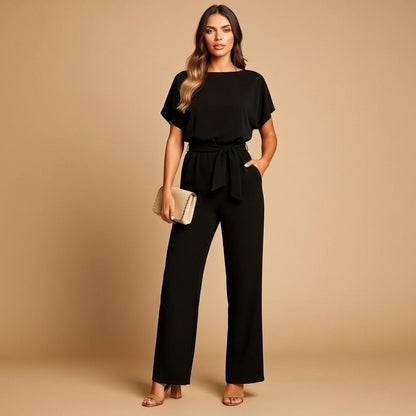 Noélie - Damen Overall mit Hocher Taille und Schnürung