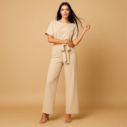 Noélie - Damen Overall mit Hocher Taille und Schnürung