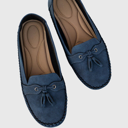 Bequeme Damen Mokassins aus Velours – Leichte Slip-On Schuhe für Alltag & Freizeit