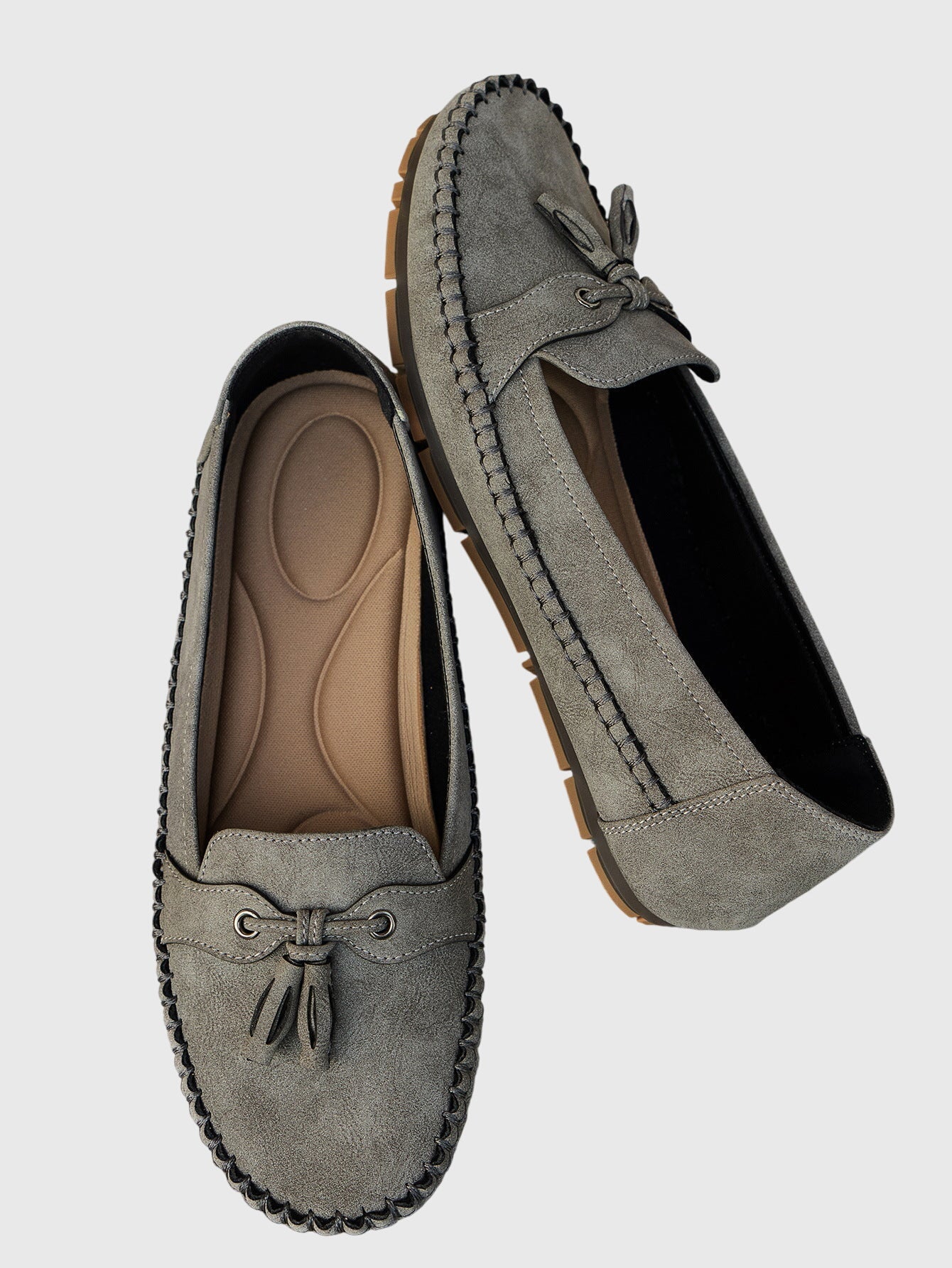 Bequeme Damen Mokassins aus Velours – Leichte Slip-On Schuhe für Alltag & Freizeit
