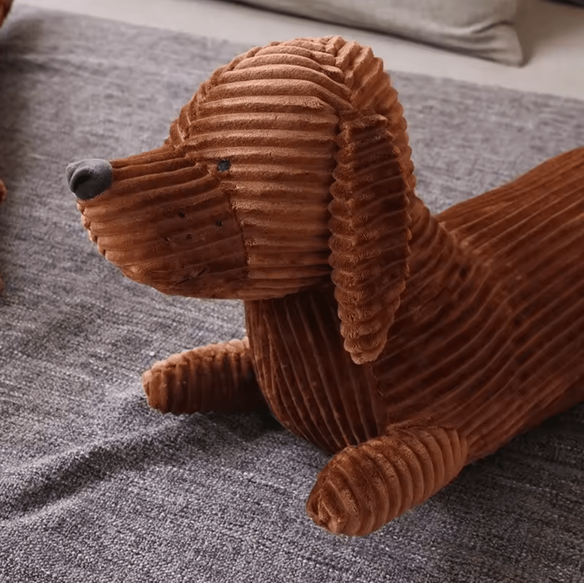 Aurateck - Türstopper und Kuschelkissen 2-in-1 Dackel