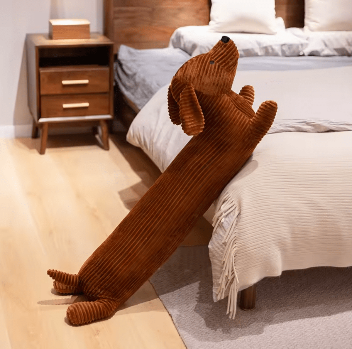 Aurateck - Türstopper und Kuschelkissen 2-in-1 Dackel