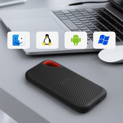 Tragbare Externe SSD mit USB-C & USB 3.1 – Schneller Datenspeicher für PC, Mac & Smartphone