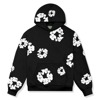 Bequemes Hoodie Set für Frauen mit floralem Muster und lässigem Look