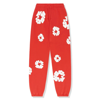 Bequemes Hoodie Set für Frauen mit floralem Muster und lässigem Look