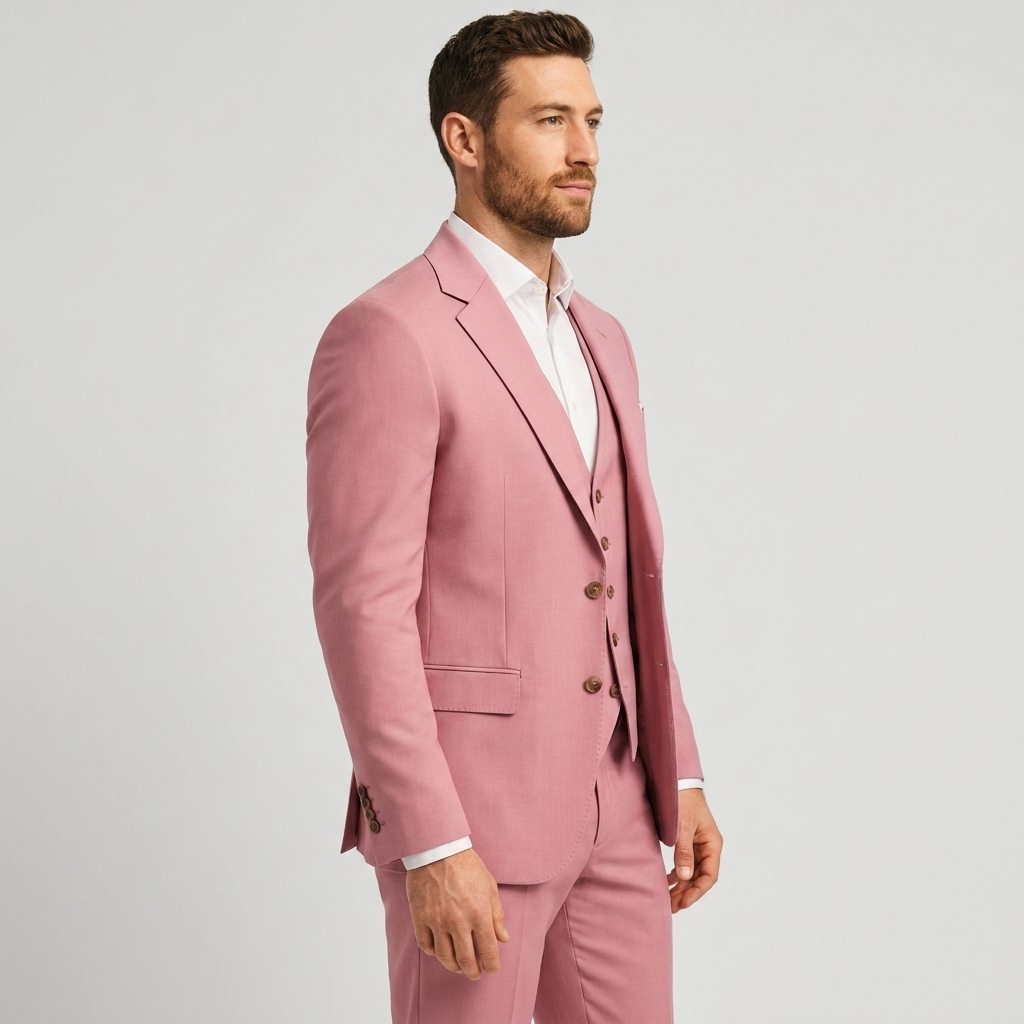 Eleganter 3-Teile Slim Fit Anzug – Moderner Business & Hochzeitsanzug für Herren