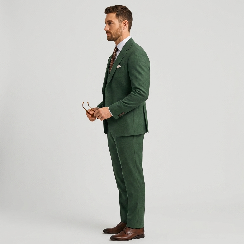 Eleganter 3-Teile Slim Fit Anzug – Moderner Business & Hochzeitsanzug für Herren
