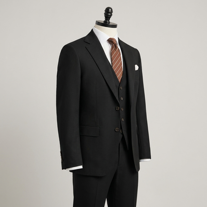 Eleganter 3-Teile Slim Fit Anzug – Moderner Business & Hochzeitsanzug für Herren