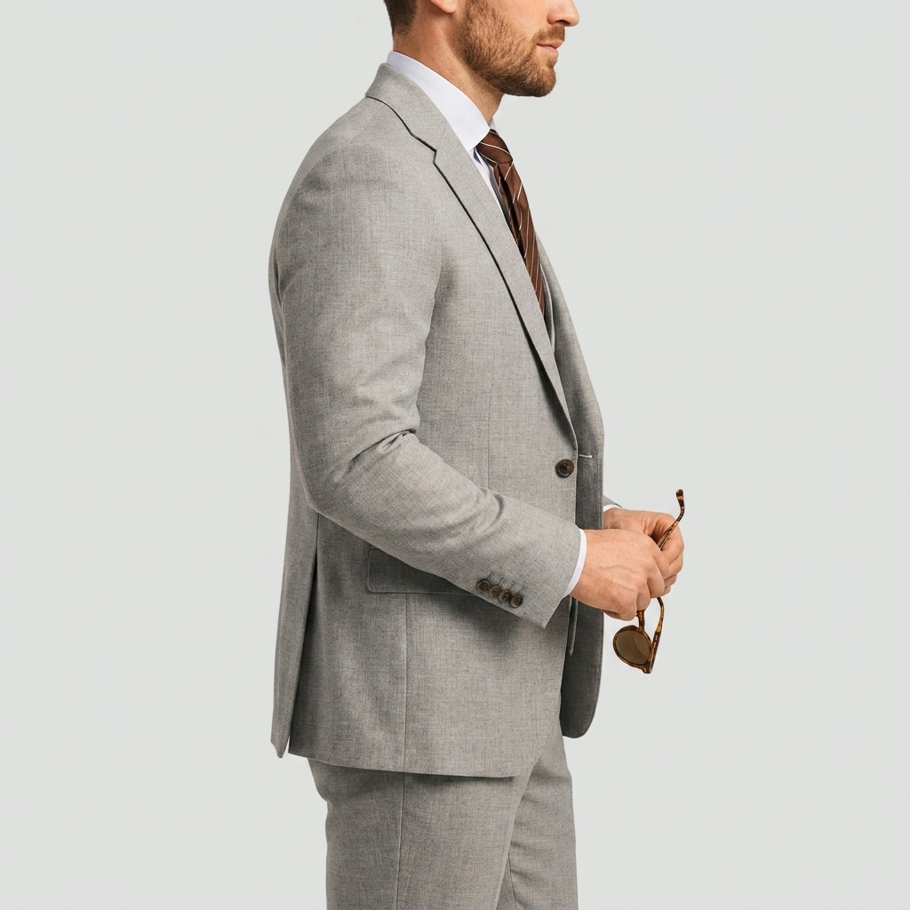 Eleganter 3-Teile Slim Fit Anzug – Moderner Business & Hochzeitsanzug für Herren