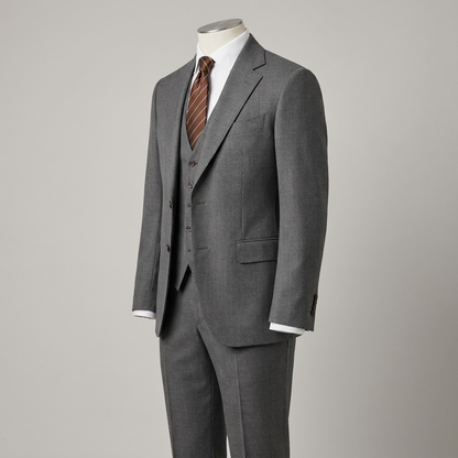 Eleganter 3-Teile Slim Fit Anzug – Moderner Business & Hochzeitsanzug für Herren