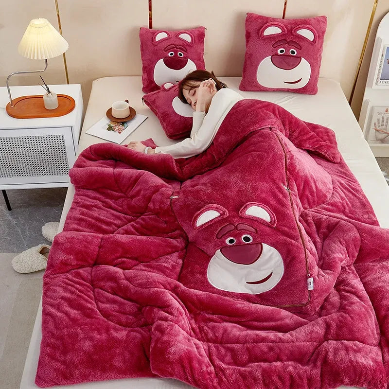 CozyCush : Verwandeln Sie Ihren Komfort mit unserem Decken- und Kissen-Set