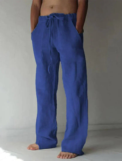 René - Weite Leinenhose für Herren