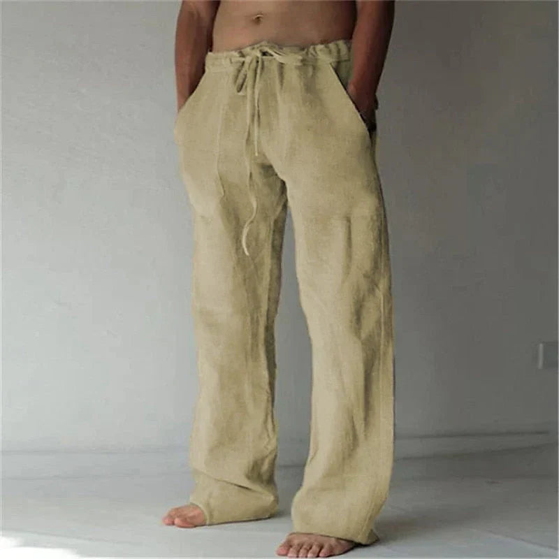 René - Weite Leinenhose für Herren