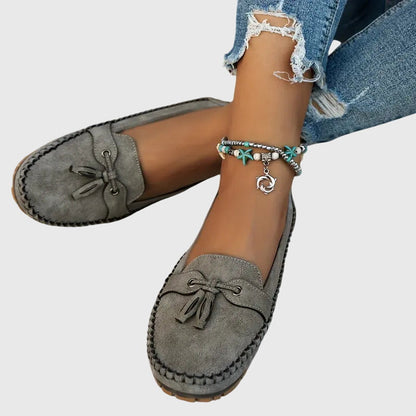 Bequeme Damen Mokassins aus Velours – Leichte Slip-On Schuhe für Alltag & Freizeit