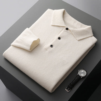Théodore - Polo | Premium Herren-Polo aus Kaschmir | Herren | Kaschmir | Klassischer Schnitt, Weich und Vielseitig