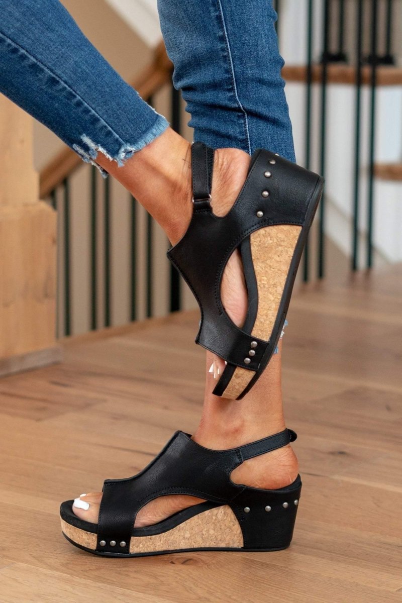 Bequeme Keilabsatz Sandalen mit Korksohle – Stylische Sommerschuhe für Damen