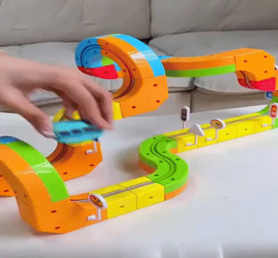 Tracivie - Selbstmontage Würfelbahn – Kreativ & Aktiv – DIY Zugspiel