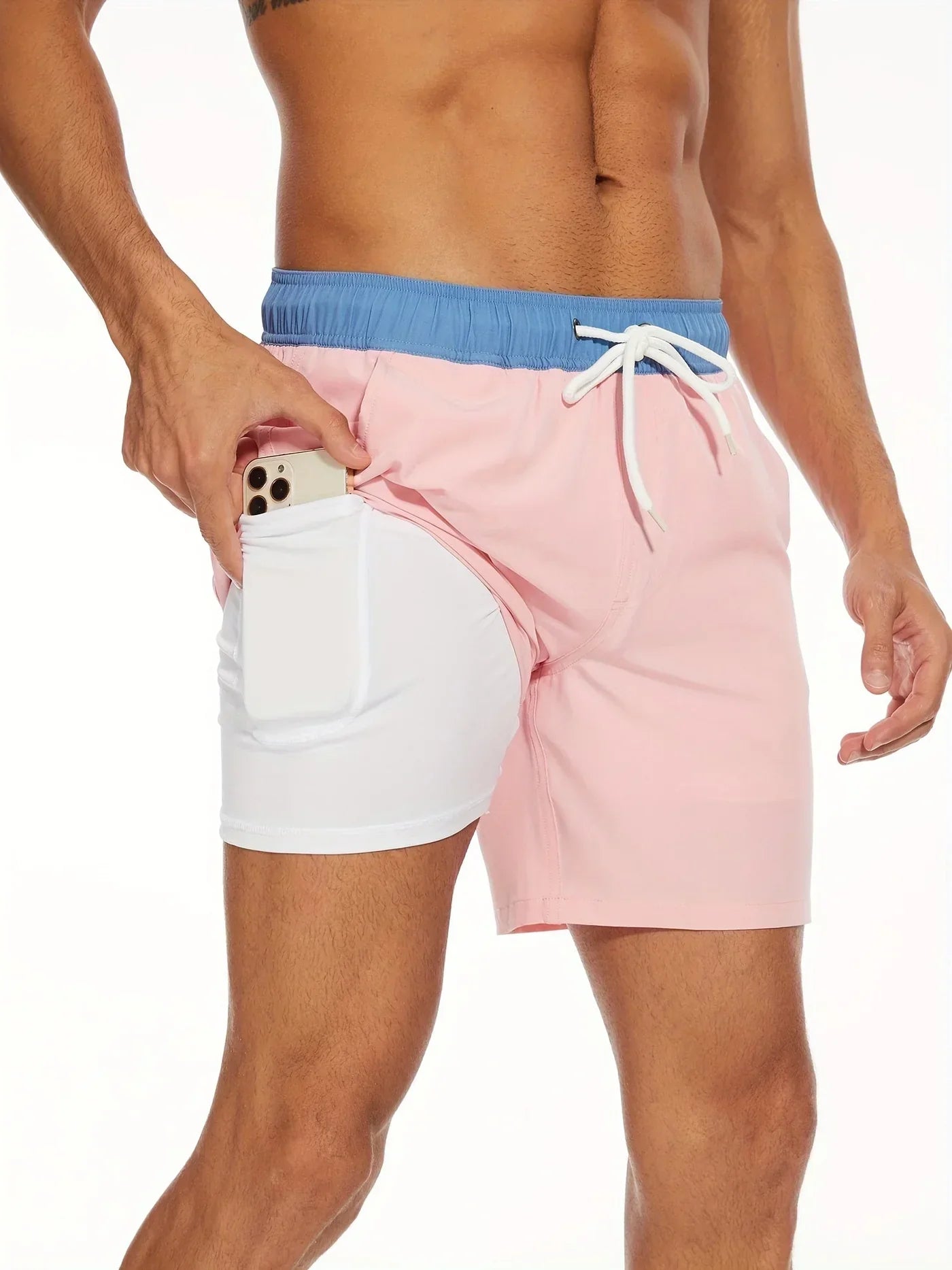 Élio - Herren Badehose mit schnellem Trocknen – Atmungsaktives Polyester & Bequeme Passform mit Handy-Tasche