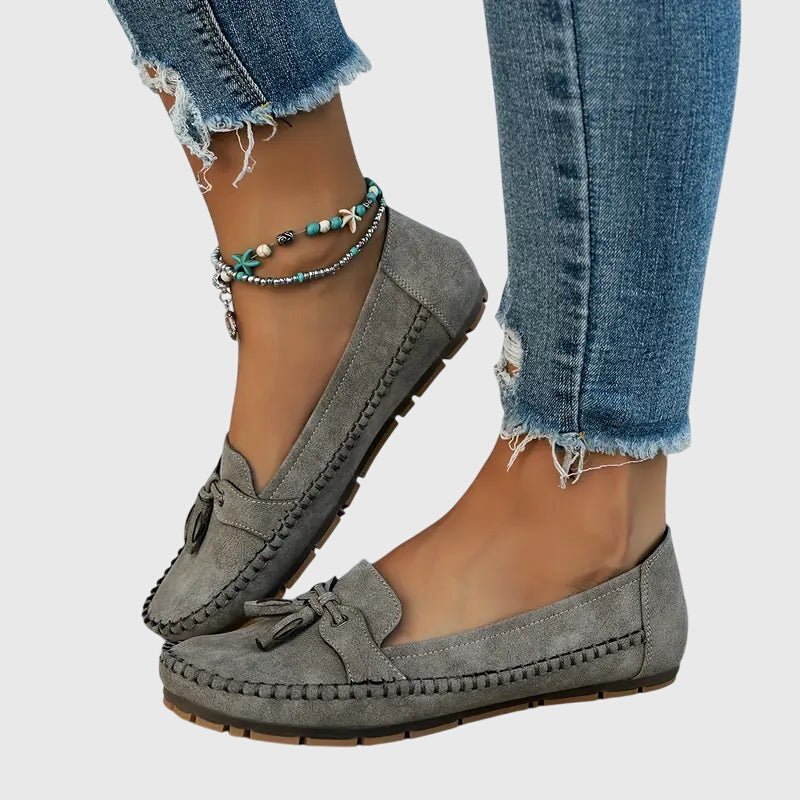 Bequeme Damen Mokassins aus Velours – Leichte Slip-On Schuhe für Alltag & Freizeit