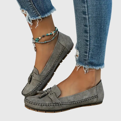 Bequeme Damen Mokassins aus Velours – Leichte Slip-On Schuhe für Alltag & Freizeit