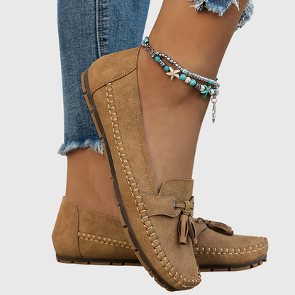 Bequeme Damen Mokassins aus Velours – Leichte Slip-On Schuhe für Alltag & Freizeit