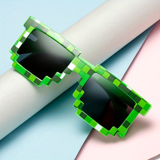Pixel Style Sonnenbrille Retro Gaming für Damen – UV400 Statement Shades