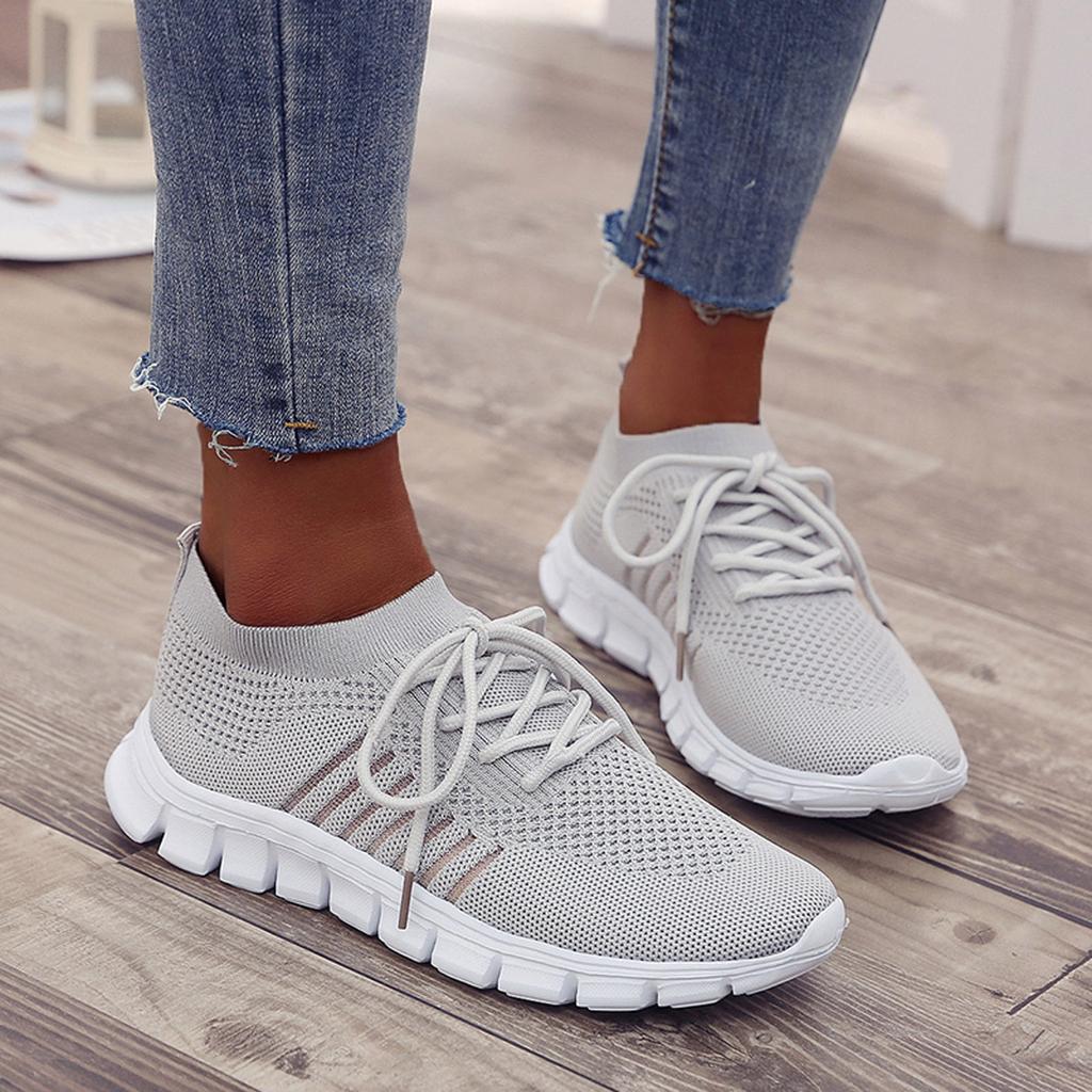 Atmungsaktive Damen Sneaker mit Memory-Sohle – Leichte Mesh Turnschuhe für Alltag & Komfort