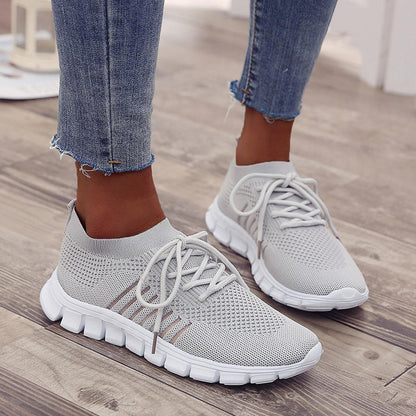 Atmungsaktive Damen Sneaker mit Memory-Sohle – Leichte Mesh Turnschuhe für Alltag & Komfort