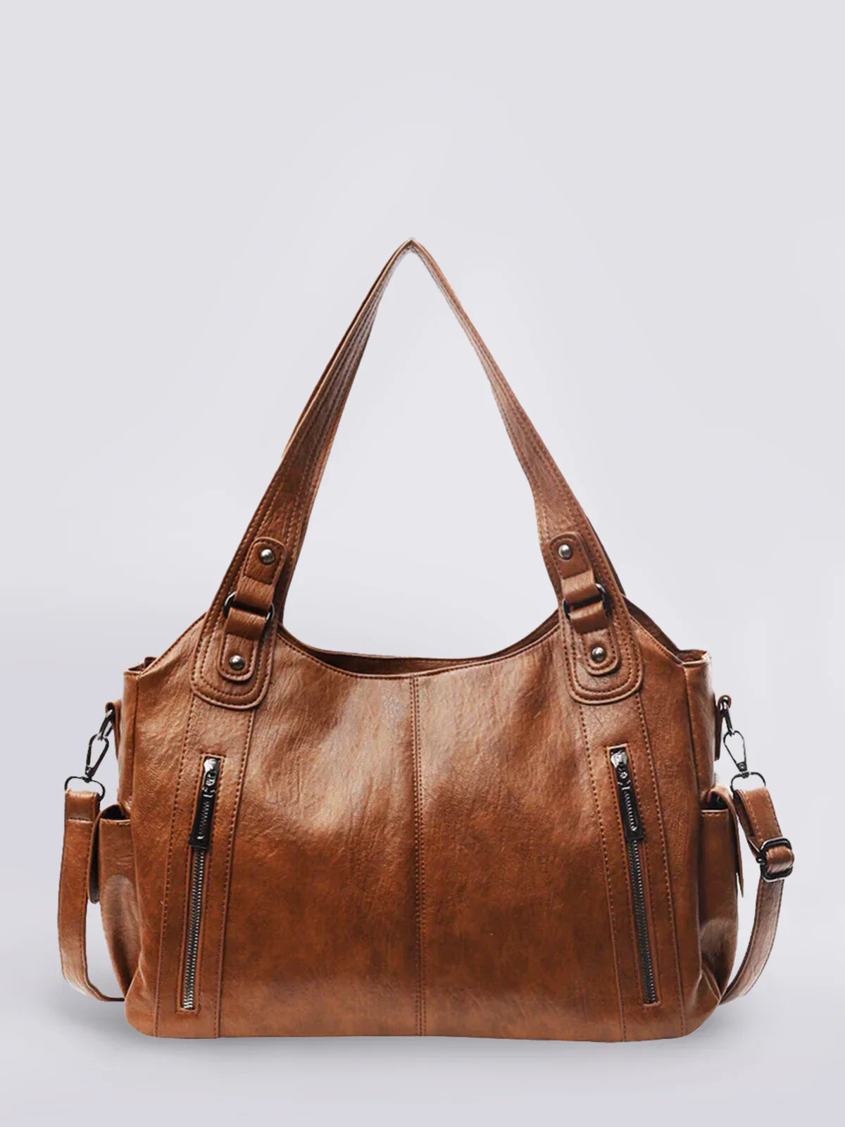 Ambrilys - Großer Klassischer Vegan-Leder Shopper für Frauen