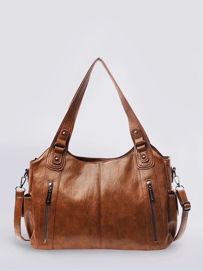 Ambrilys - Großer Klassischer Vegan-Leder Shopper für Frauen