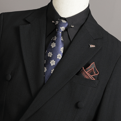 Eleganter Herren Doppelreiher Anzug Slim Fit – Business & Hochzeitsanzug 3-Teilig