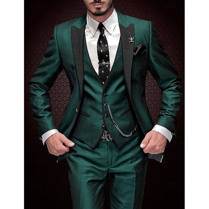 Henri - Eleganter Dreiteiler mit Weste, Blazer und Hose für Herren