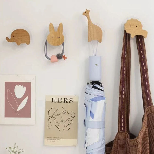 BoisMalin - Verspielte Wandhaken aus Holz mit Tiermotiven