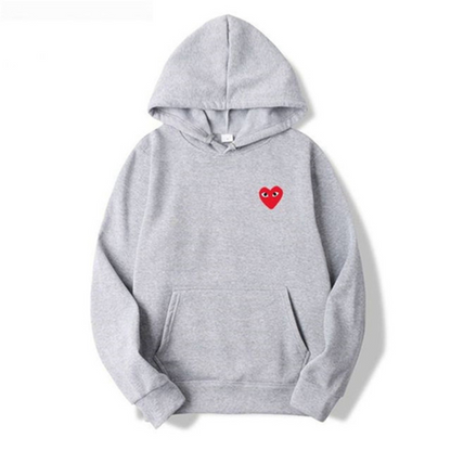 Héline - Kapuzenpullover für Damen, Herzmotiv und lässiger Stil