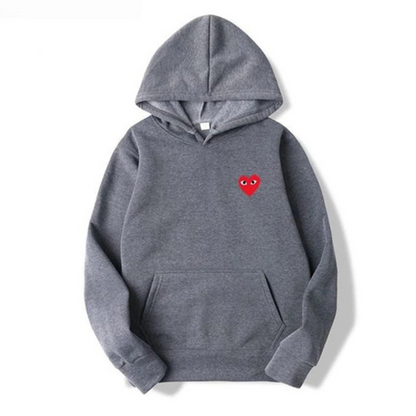Héline - Kapuzenpullover für Damen, Herzmotiv und lässiger Stil