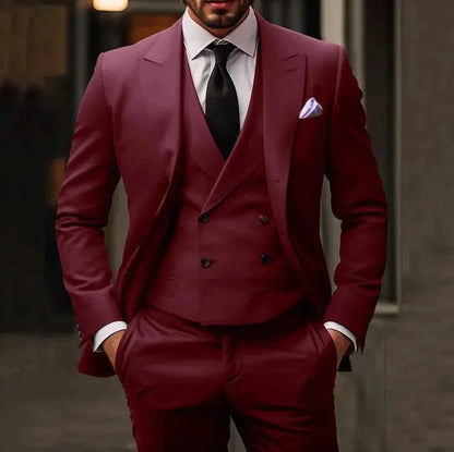 Exklusiver Herren 3-Teiler Anzug – Moderner Slim Fit für Hochzeit & Business