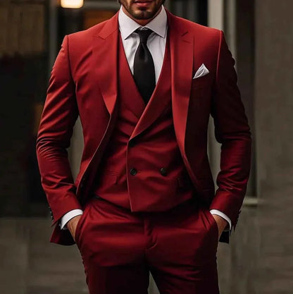 Exklusiver Herren 3-Teiler Anzug – Moderner Slim Fit für Hochzeit & Business