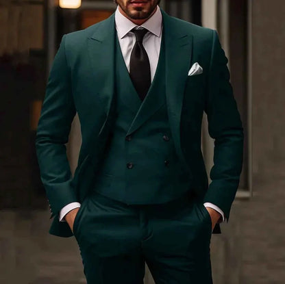 Exklusiver Herren 3-Teiler Anzug – Moderner Slim Fit für Hochzeit & Business