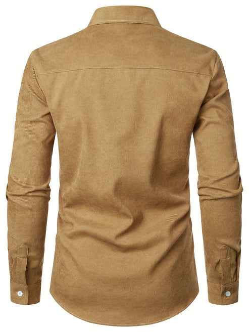 Modernes Slim Fit Hemd – Elegantes Langarmhemd mit karierten Details & Brusttasche für Herren