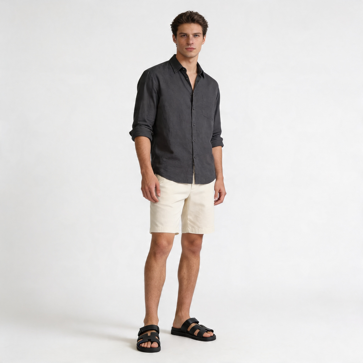 Komfortable Pantoletten mit verstellbarem Riemen für Herren – Elegante Freizeit Sandalen für Sommer & Urlaub