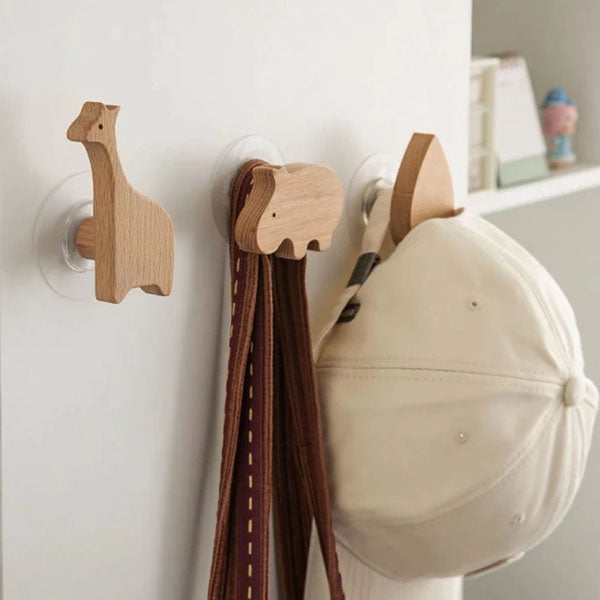 BoisMalin - Verspielte Wandhaken aus Holz mit Tiermotiven