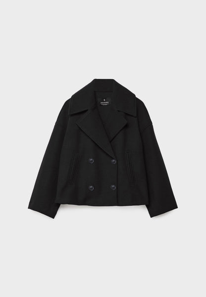 Silvane - Eleganter, Kurz geschnittener Trenchcoat mit Doppelreihe, Frühlingsmantel