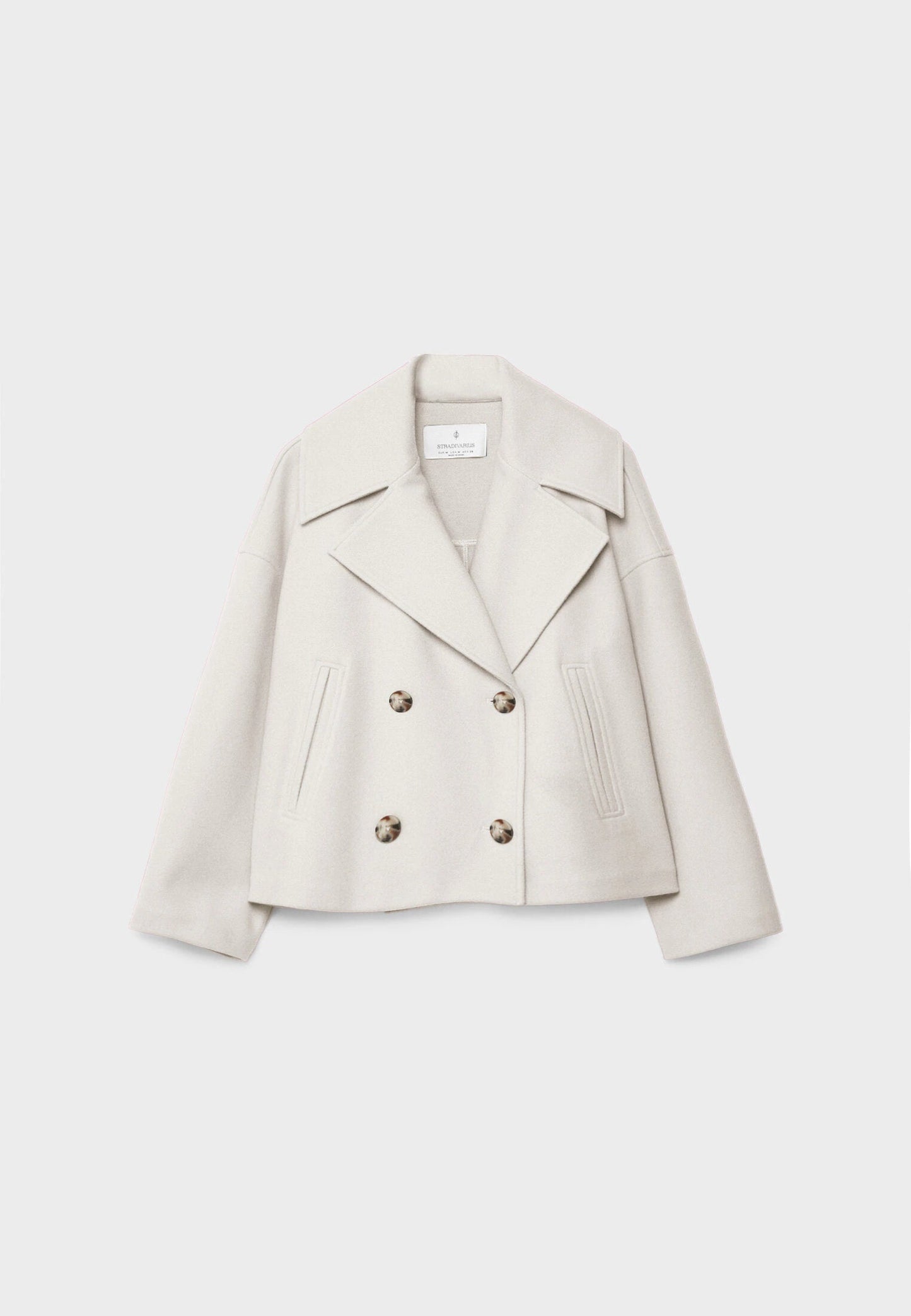 Silvane - Eleganter, Kurz geschnittener Trenchcoat mit Doppelreihe, Frühlingsmantel